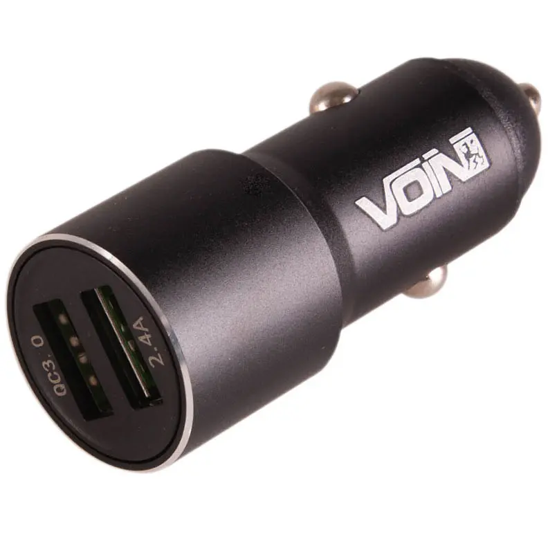 Автомобільний зарядний пристрій Voin 2USB QC3.0 (C-30207Q)