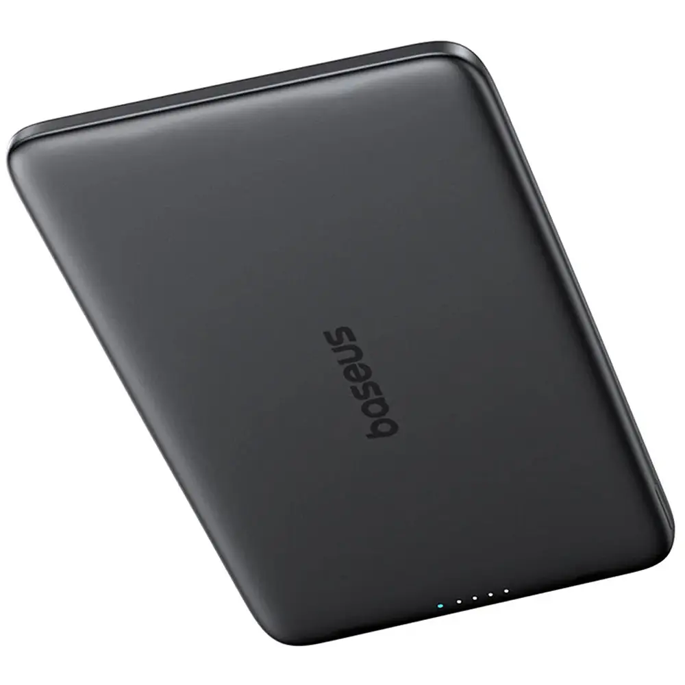 Зовнішній MagSafe акумулятор Baseus PicoGo AM41 Ultra-Slim Magnetic Power Bank 5000mAh 20W Black - фото 2