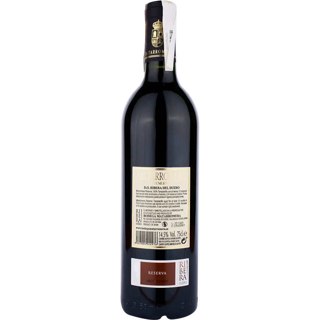 Вино Bodegas Manzanos Matarromera Ribera del Duero DO Reserva, красное, сухое, 0,75 л - фото 2