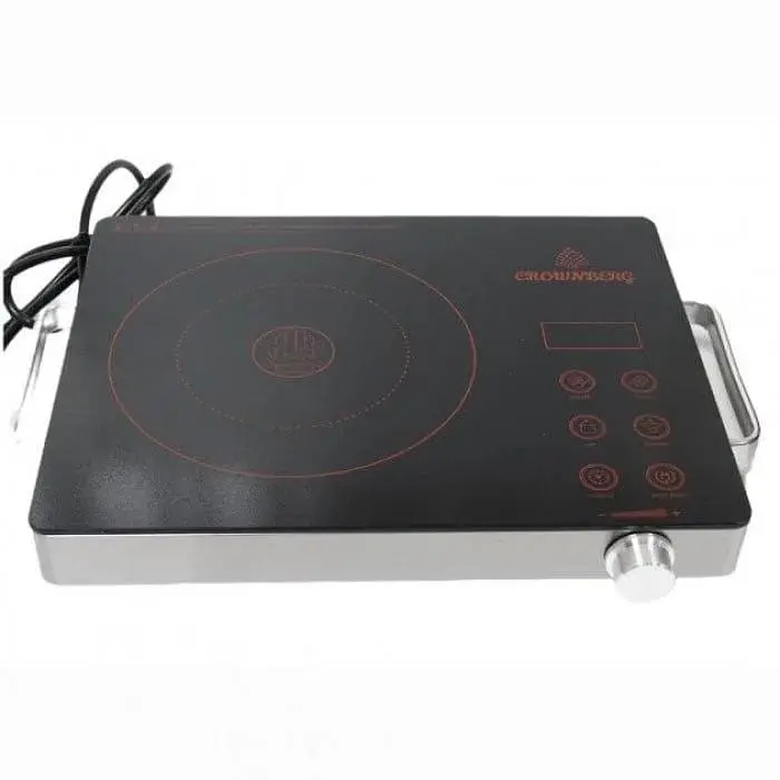 Плита одноконфоркова Crownberg Original Cb 1324 індукційна настільна з таймером 2000 Вт Чорний  - фото 3