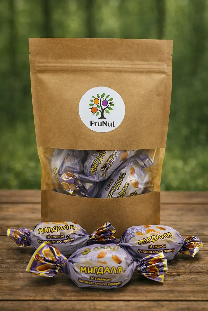 Цукерки "Ірландськой крем з мигдалем" (Мигдалія), 250 г 250 г FruNut