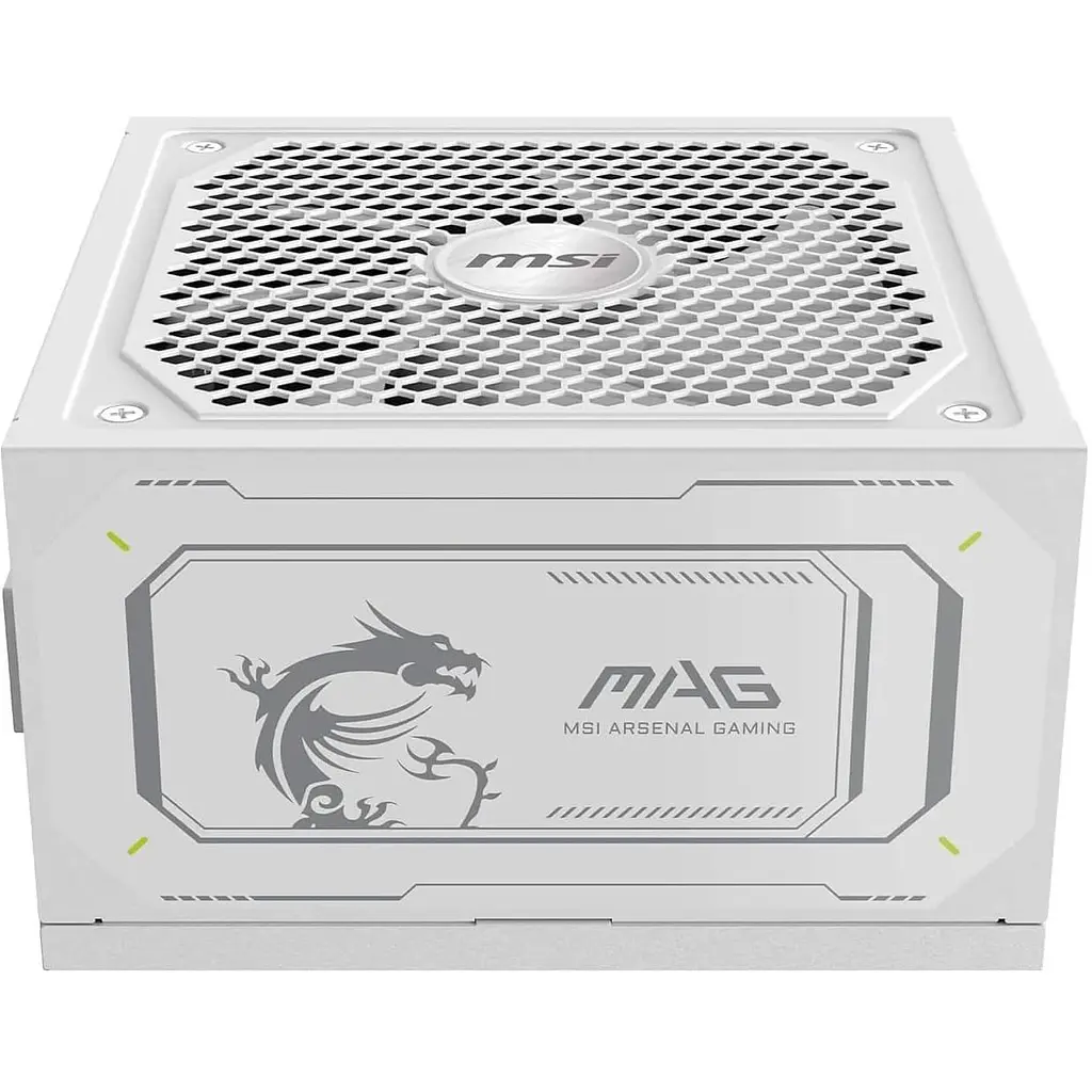 Блок живлення MSI MAG 1000W PCIE5 80+ Gold (MAG A1000GL PCIE5 White) - фото 2