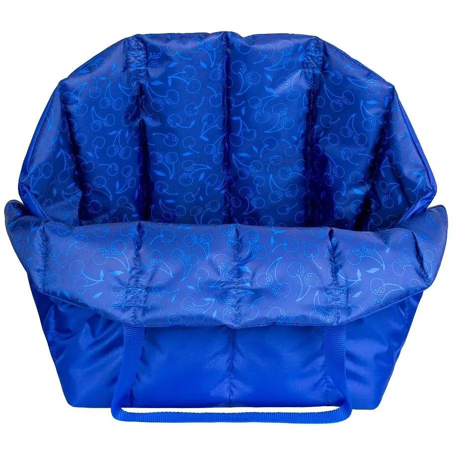 Сумка-переноска для кошек и собак Barksi в автомобиль размер XL 43х35х42 см вишня синяя - фото 3