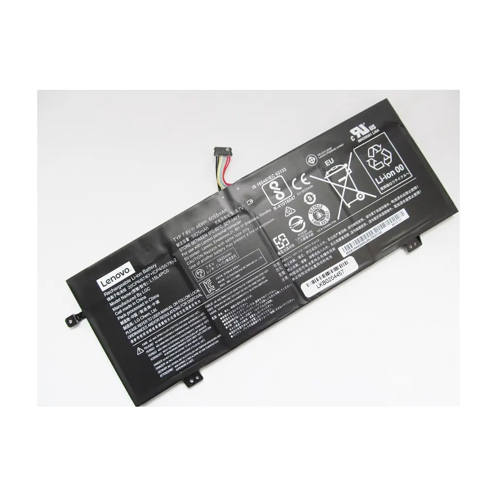 Акумулятор до ноутбука Lenovo IdeaPad 710S-13 L15M4PC0, 6055mAh (46Wh), 4cell, 7.6V, Li-io (A47497) - фото 2