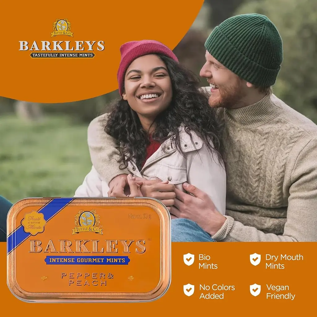 Драже Barkleys Gourmet Pepper Peach Mints 50г - фото 5