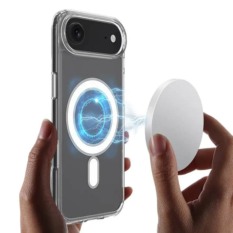 Протиударний чохол для Apple iPhone 17 AIR Clear Case Ultra Hybrid MagSafe Прозорий з магнітом - фото 9