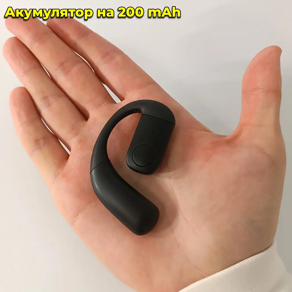 Бездротова гарнітура Bluetooth 5.4. 200mAh. Захист від вологи. Для обох вух - фото 6