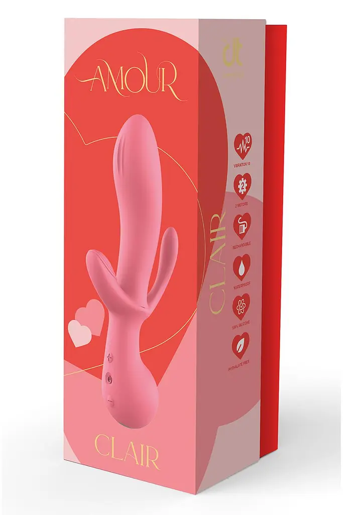 Вібратор Dreamtoys Amour Clair 22 см рожевий - фото 5