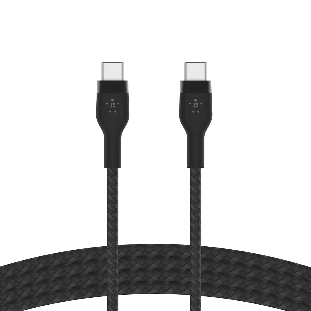 Кабель Belkin USB-C > USB-C заряджання/синхронізації 1м, 60Вт, Type-C, плетений, силіконовий, з ремі teh0013717 - фото 2