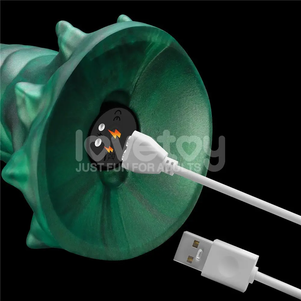 Вібратор Lovetoy Double-Claw Savage Charm 19.4 см зелений - фото 12