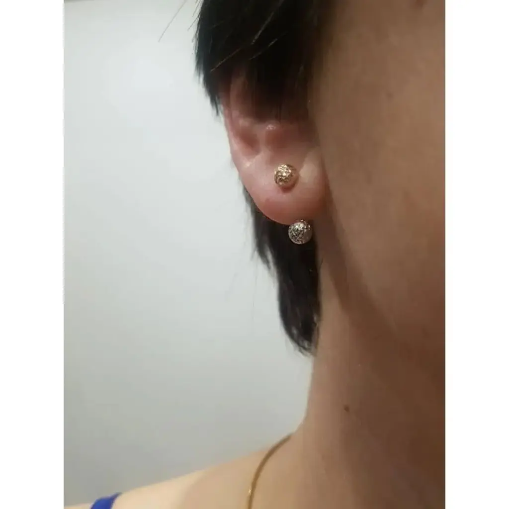 Золотые серьги Favoritum с алмазной гранью. 220336_5_А_КБ - фото 2