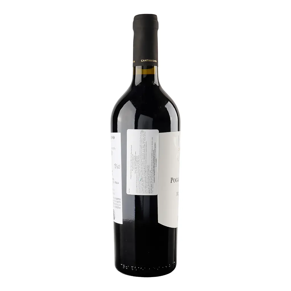 Вино Cantina Sava Poggio Pasano Primitivo Puglia червоне сухе 13.5% 0.75 л - фото 2