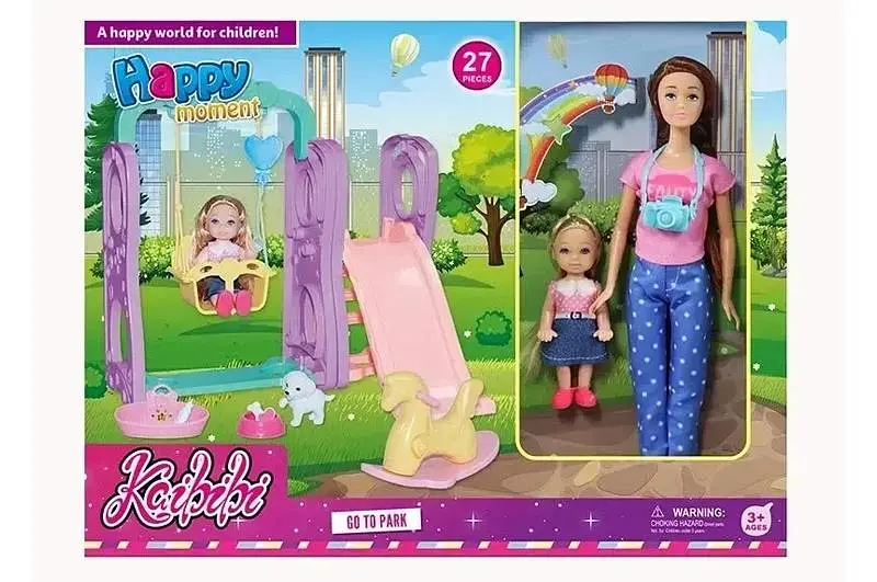 Набір ляльок WG229 з гіркою в коробці р. 42x6x32 см YG Toys
