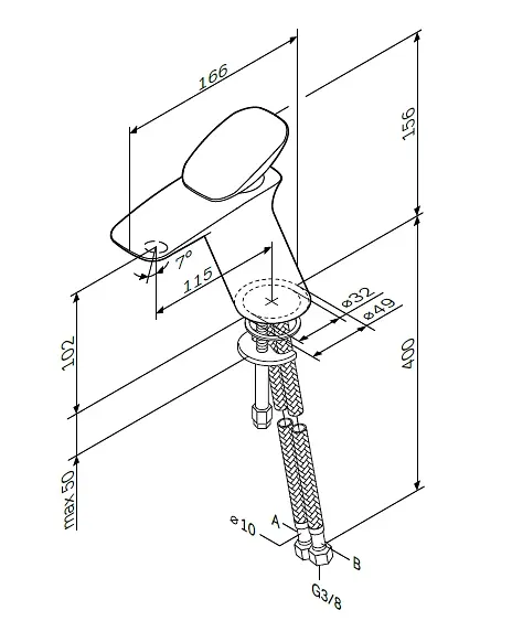 Змішувач для раковини AM.PM Spirit 2.0 F70A02100 - фото 9