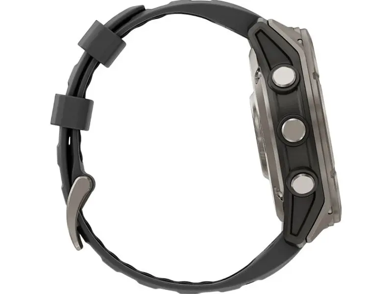 Смарт-годинник Garmin Fenix 8 Pro 51 mm AMOLED Titanium with Graphite/Black Silicone Band (010-03199-10/11) - фото 5