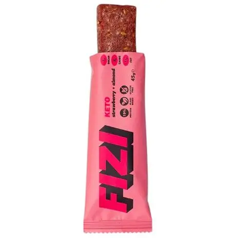 Протеїнові батончики Fizi Keto Protein Bar Strawberry + Almond 450 г (10 шт. x 45 г)  - фото 2