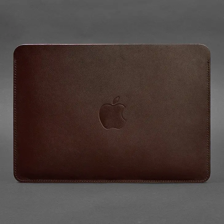 Чохол із натуральної шкіри BlankNote для MacBook 13 дюйм Бордовий - фото 3