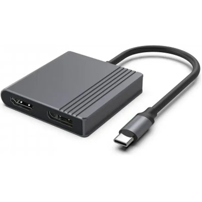 Перехідник USB-C M to HDMI F + DisplayPort F 4K60Hz Cablexpert (A-CM-HDMIFDPF-01) - фото 2