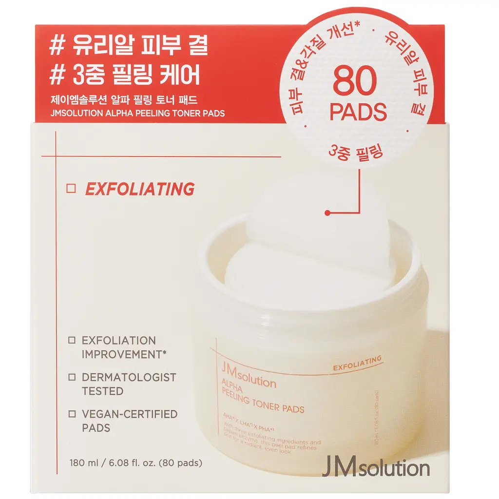 Уцінка. Тонер-педи з альфа-гідроксикислотами JMsolution Alpha Peeling Toner Pads 80 шт. - фото 7
