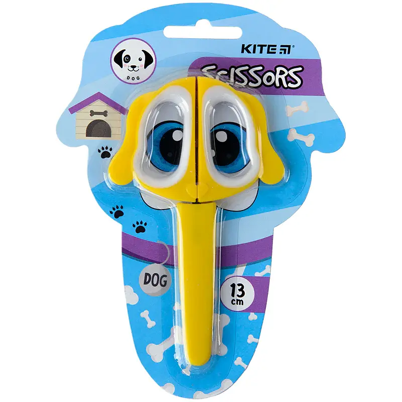 Ножиці дит. "Kite" №K21-017-04 Puppy 13см в футлярі,жовті - фото 3