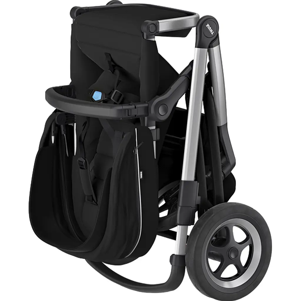 Детская коляска Thule Sleek Aluminum/Midnight Black [11000007] [107630] - фото 4