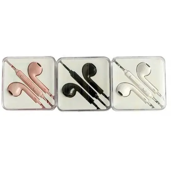 Пластикові навушники Hoco M55 у форм-факторі Apple EarPods рожеві 6957531099925 - фото 3