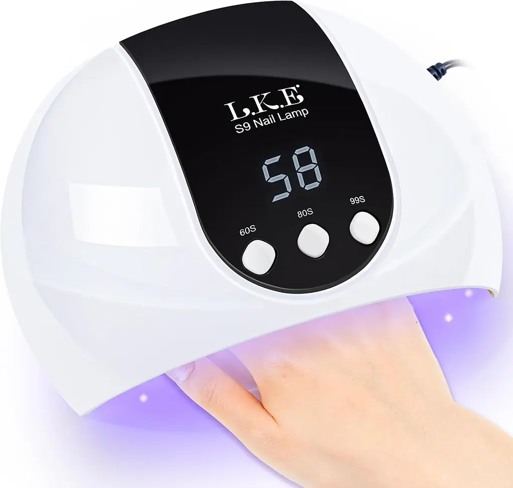 UV/LED лампа LKE 54 Вт для манікюру з дисплеєм, таймером і сенсором
