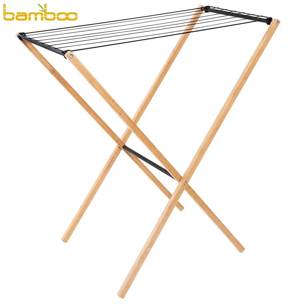 Сушарка для білизни підлогова Casa Si Bamboo Dryer S Braun (CS92303W06), Коричневий - фото 2