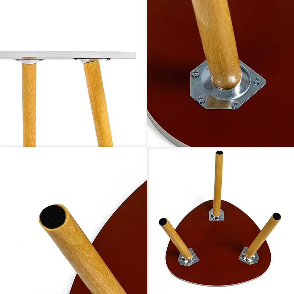 Столик журнальний трикутний SW-00003365 інтер'єрний 40x40x31 см Білий - фото 3