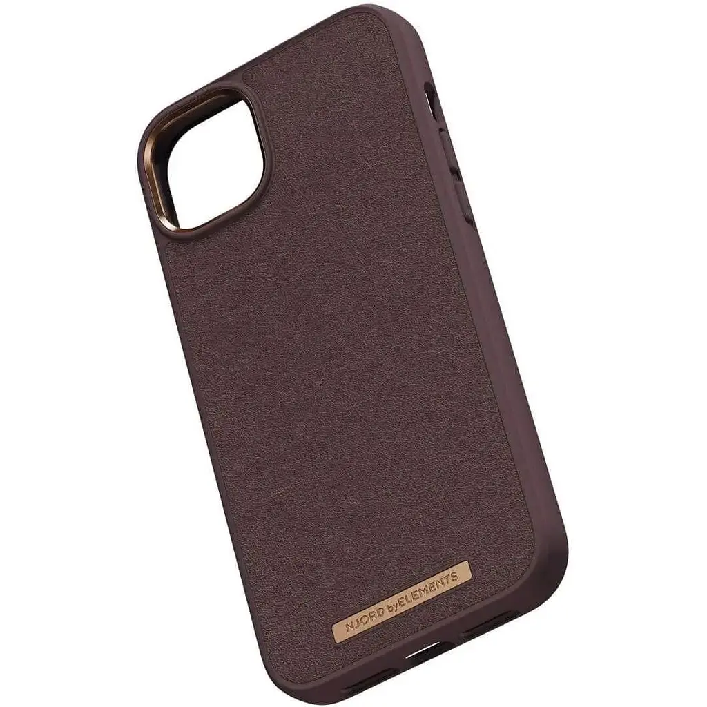 Чехол-накладка Njord Genuine Leather MagSafe Case Dark Brown для iPhone 14 Pro (NA43GL05U) - фото 4