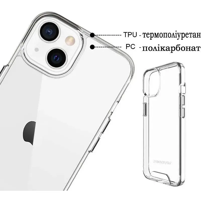 Чохол-накладка BeCover Space Case для Apple iPhone 13 Mini Transparancy (707795) - фото 2