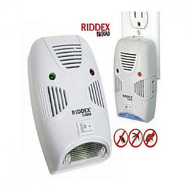 Відлякувач електромагнітний мишей тарганів мух комарів Riddex Quad Pest Repelling Aid - фото 3