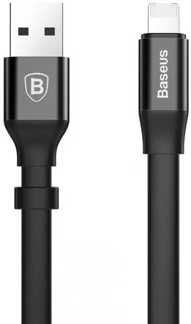 Кабель Baseus Nimble Micro to Lightning 0.23 м черный (CALMBJ-01) - фото 2