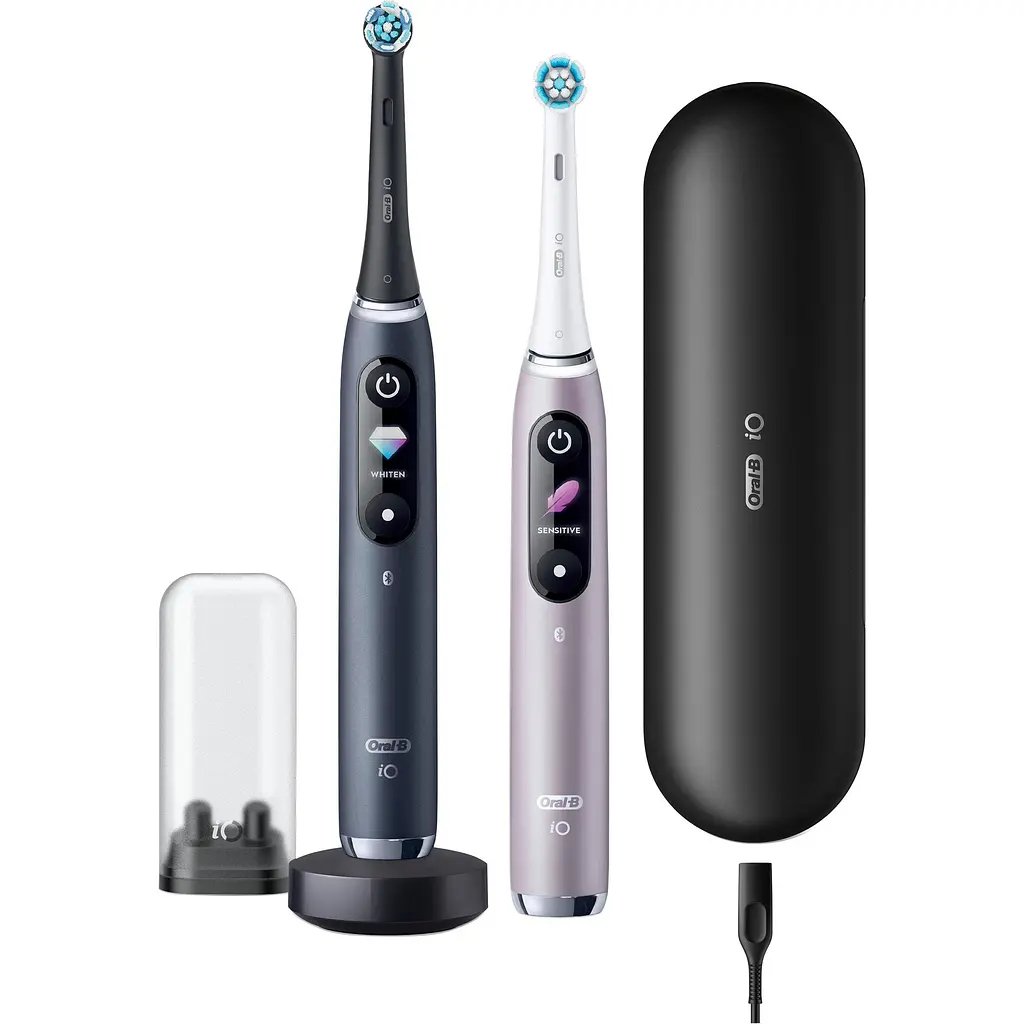 Електрична зубна щітка Oral-B iO Series 9 Duo Black + Onyx/Rose Quartz [123149] - фото 2