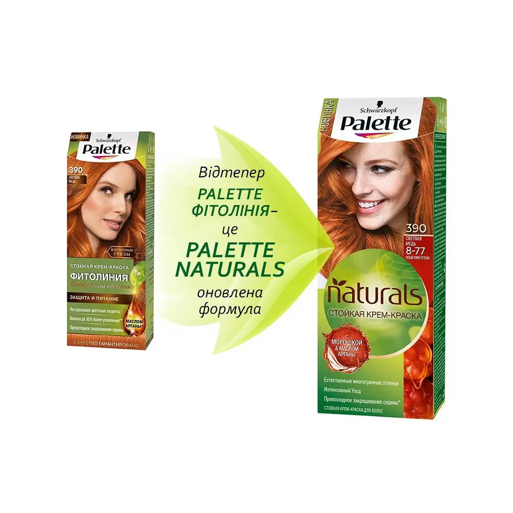 Краска для волос Palette Фитолиния 390 Светло-медный, 110 мл - фото 3