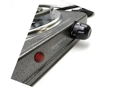 Електропліта Rainberg RB-555 спіральна настільна електрична плита на 1 конфорку 1200 Вт Чорна - фото 4