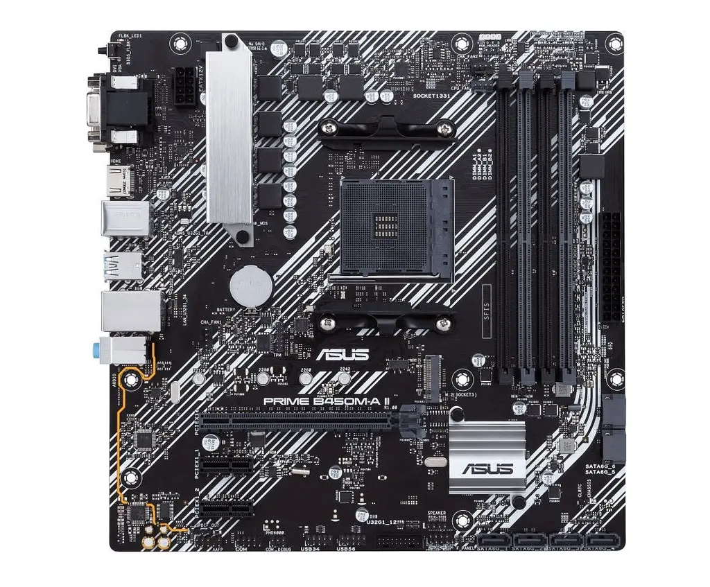 Материнская плата PRIME B450M-A II sAM4 B450 4xDDR4 HDMI DVI D-Sub mATX Asus teh0018949 - фото 2
