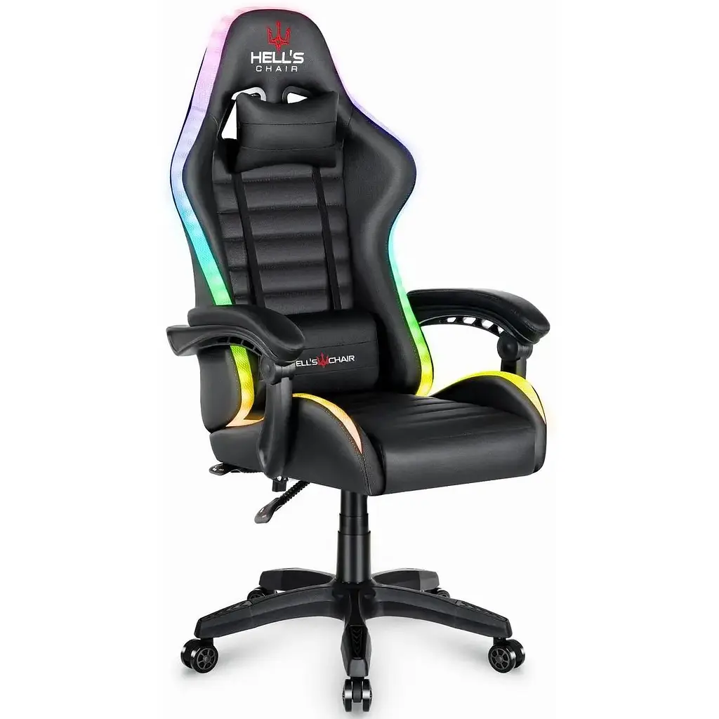 Комп'ютерне крісло Hell's HC-1003 Led RGB Black - фото 3