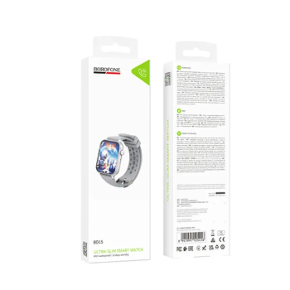 Смарт-годинник BOROFONE BD15 46mm. 200 mAh. IP67 Smart watch(call version) silver - фото 2