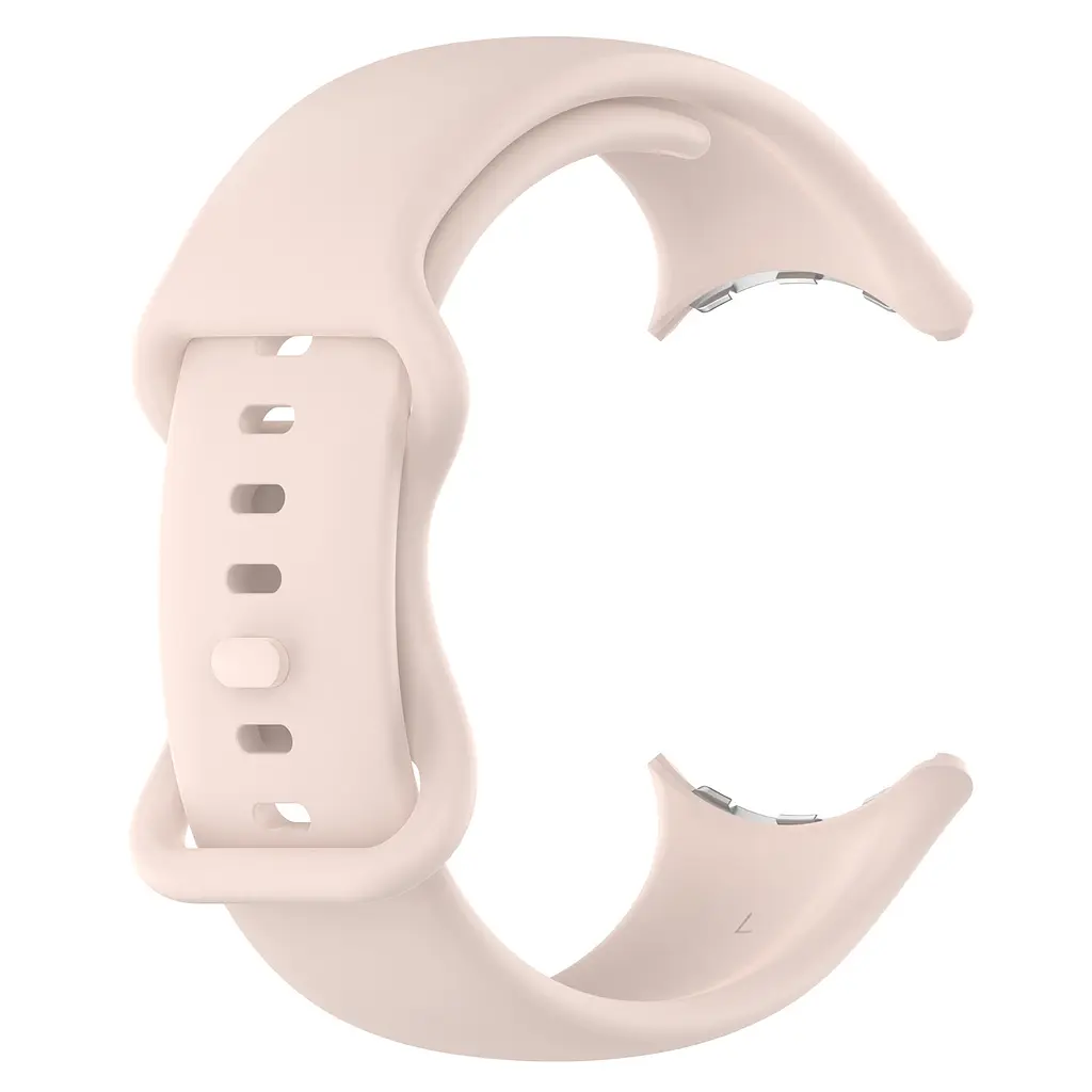 Силіконовий ремінець на смарт годинник Google Pixel Watch 41mm/2 41mm/3 41mm/4 41mm, Silicone, pink sand, зі зручною застібкою, на фітнес браслет, ArmorStandart (ARM75436) - фото 3