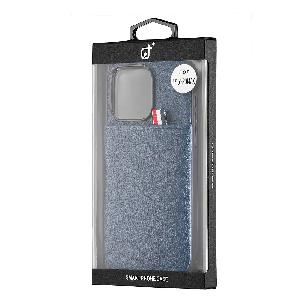 Чохол Jinduka Leather Pocket iPhone 15 Pro Max Blue - фото 2