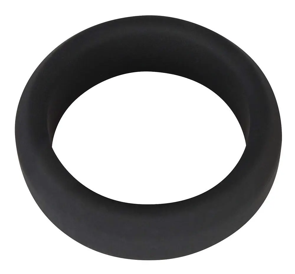 Ерекційне кільце Black Velvets Cock Ring 3.8 см чорний - фото 5
