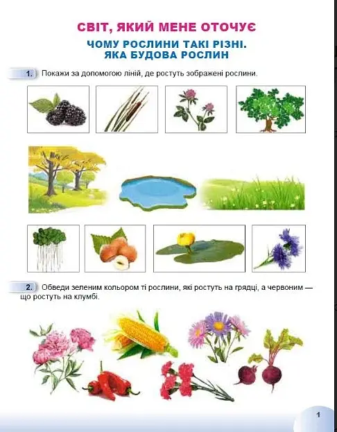 Я досліджую світ 1 клас. Робочий зошит з інтегрованого курсу. Частина 2 - фото 2