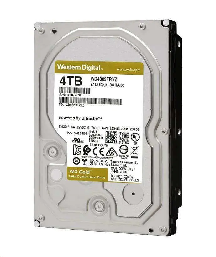 Жесткий диск WD Gold 4TB (WD4004FRYZ) - фото 3