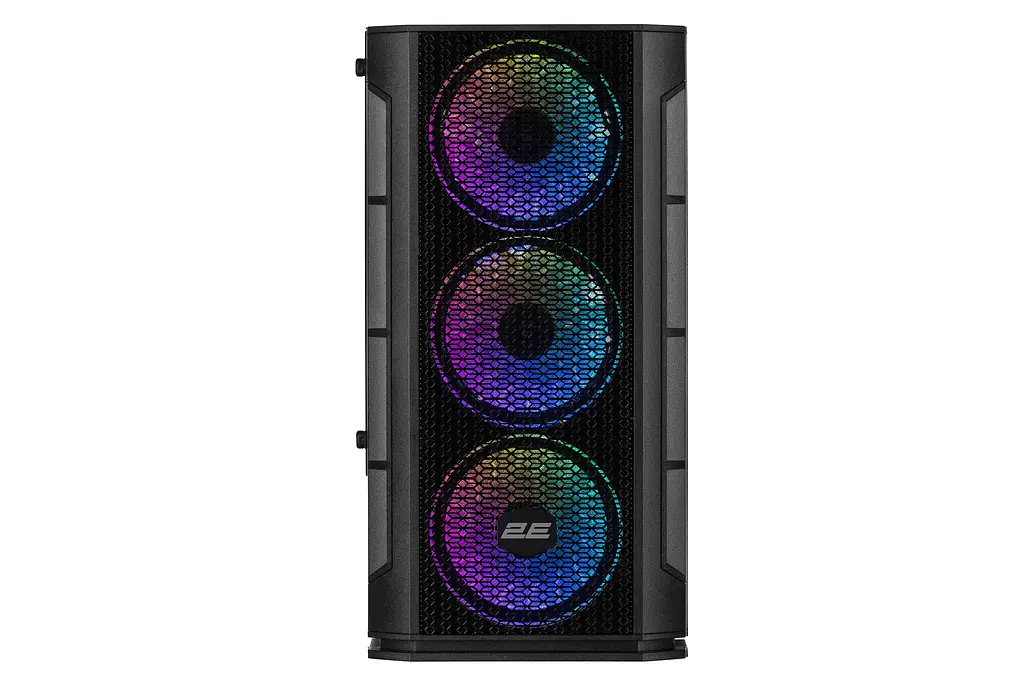 2E Gaming Корпус Calleo GB700 без БП 2xUSB3.0, 1xUSB2.0, 4x120мм ARGB, VGA 320мм, LCS ready, контроллер с пультом, TG Side Window, mATX, черный - фото 2