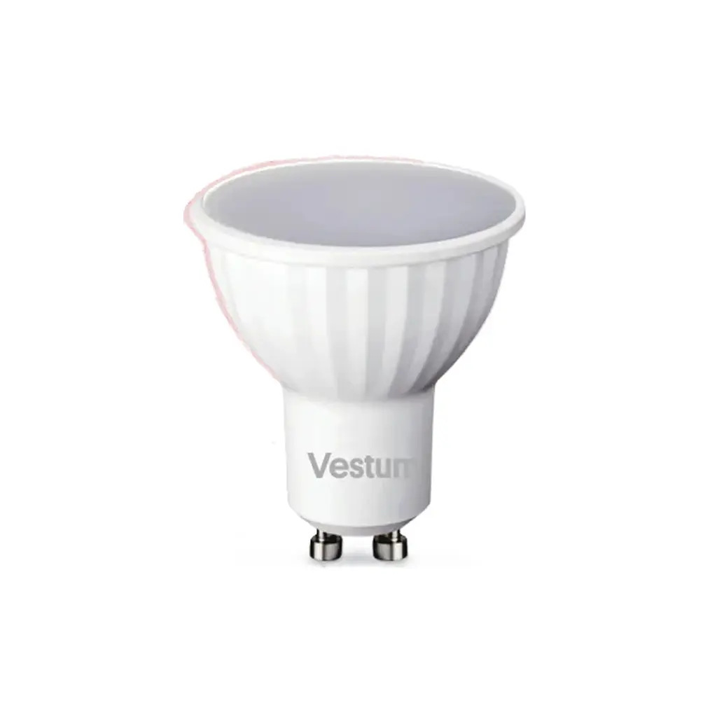Лампочка Vestum MR16 6W 3000K 220V GU10 (1-VS-1505)