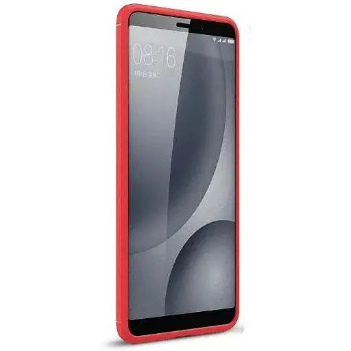 Противоударный бампер Primo Carbon для Xiaomi Mi 6X / Mi A2 Red - фото 2