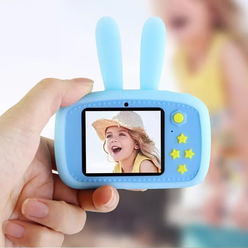 Дитячий фотоапарат Зайчик Baby Photo Camera Rabbit ∙ Дитяча фото відео камера ∙ Таймер ∙ Вбудовані режими з масками та стікерами - фото 2