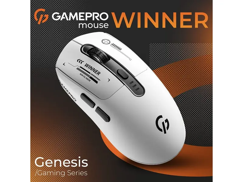 Миша GamePro Genesis Winner White (GM079W) - фото 4