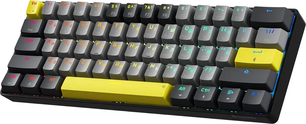 Клавіатура бездротова GamePro MK130G Pro Outemu Red Switch RGB Black - фото 2